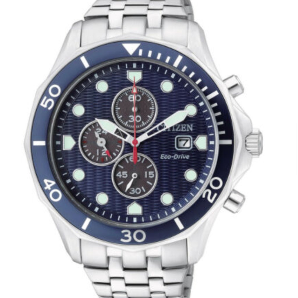 Citizen EcoDrive Chronograph Blue Dial Watch